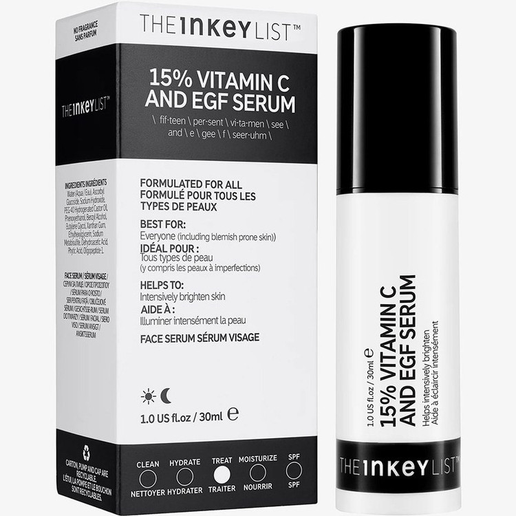 سرم ضد لک ویتامین سی 15% + EGF اینکی لیست 30 میل