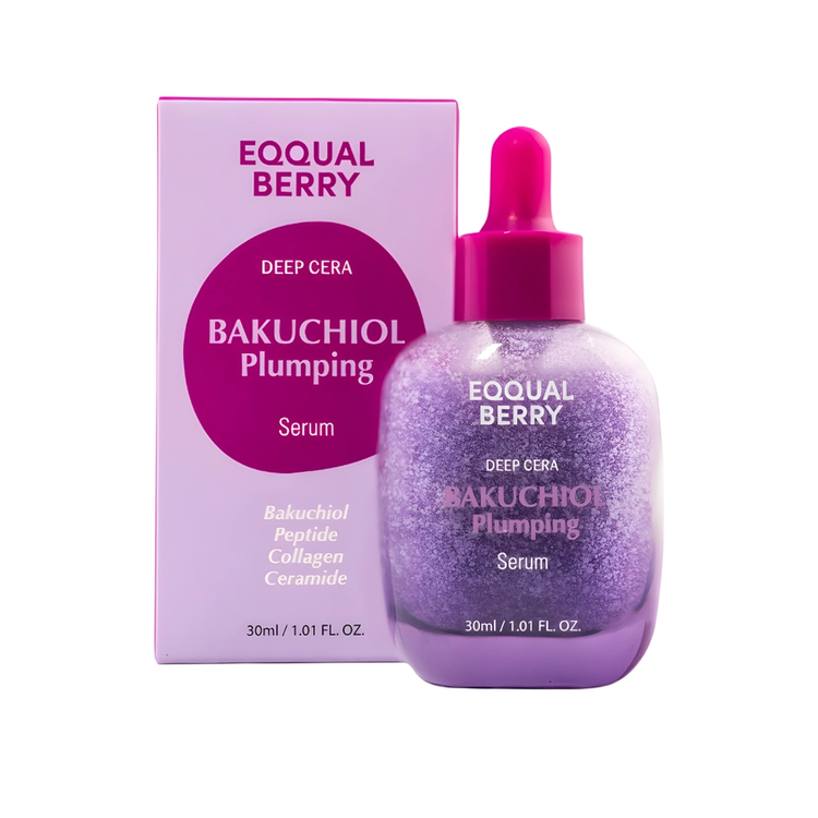 سرم ضد چروک و ترمیم کننده پوست باکوچیول پلامپینگ اکوال بری مدل Eqqualberry Bakuchiol Plumping Serum