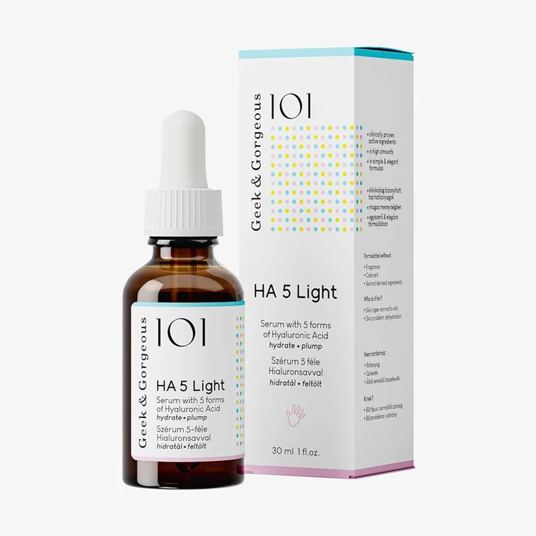 سرم هیالورونیک اسید پوست چرب گیک اند گورجس مدل HA 5 Light